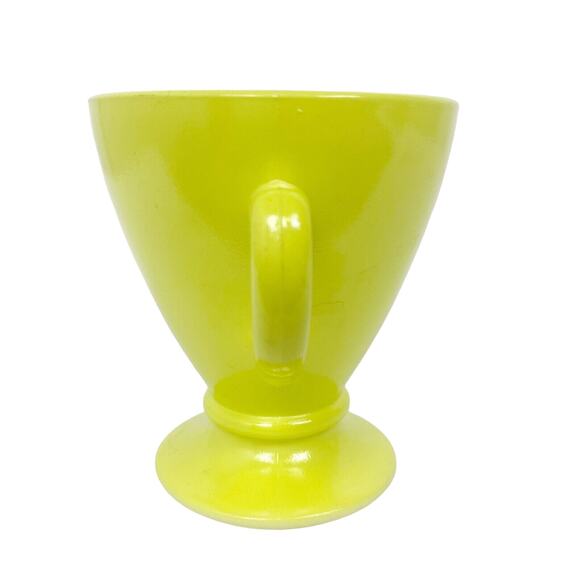 vintage Hazel-Atlas glass Ovide Chartreuse CREAMER & open SUGAR set glassware - Picture 9 of 12